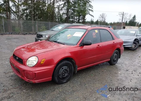 2002 Subaru Impreza 2.5Ts z USA, uszkodzony, nr VIN JF1GG65502H836676